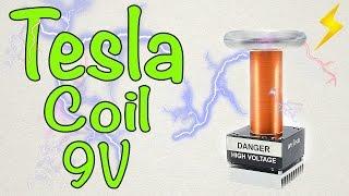 How to make a mini Tesla coil 9V